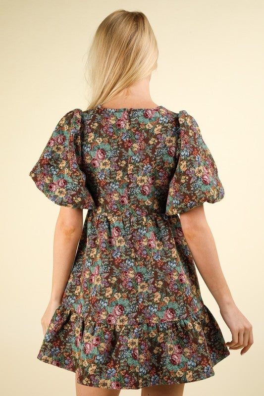 Cocoa Floral Mini Dress